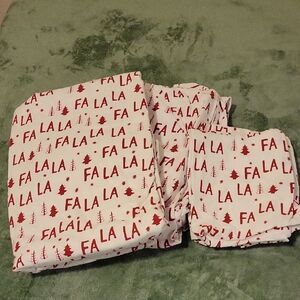 Festive Red and White Holiday Bedding Set By Pottery Barn